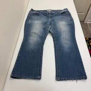 Catherines Est 1946 Curvy Bootcut Jeans Womens 22WP Medium Wash Blue Denim 3602